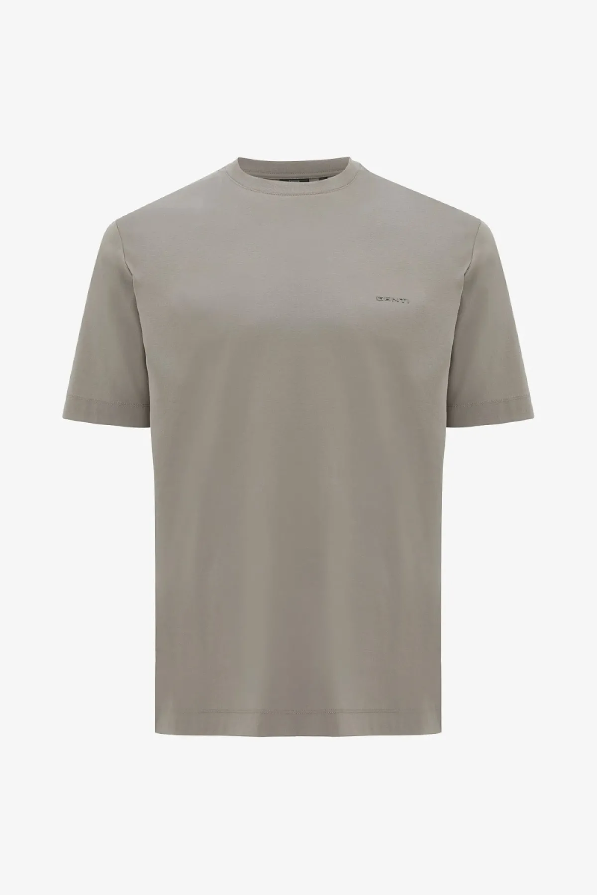 Gemerceriseerd T-shirt | Bruin